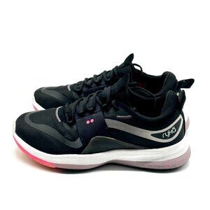 Ryka Daring Black & Pink Athletic Sneakers Girls Size 5 M